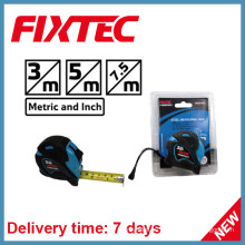 Cinta de medición de acero ABS Fixtec 7.5m con goma plástica TPR